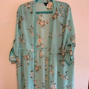 Torrid Lexie - Mint Green Floral Chiffon